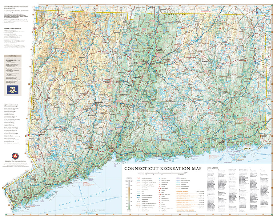 Connecticut Recreation Map