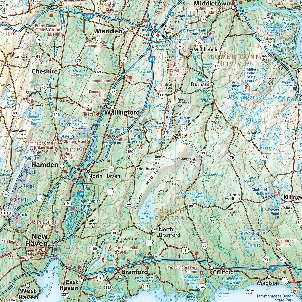 Connecticut Recreation Map