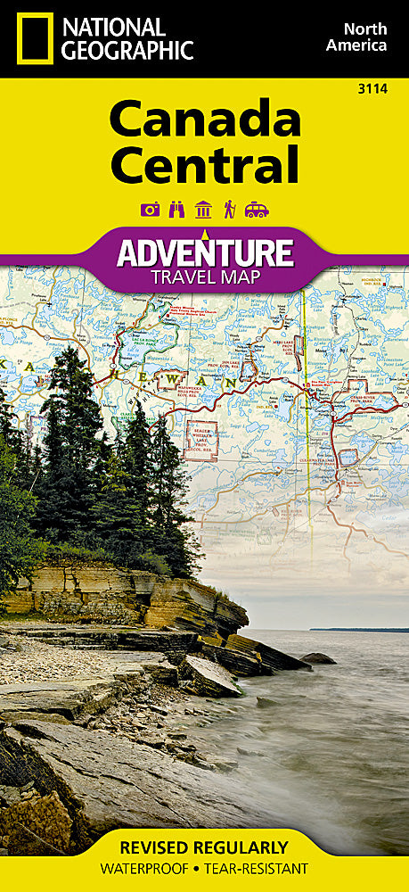 Canada Central Adventure Travel Map by National Geographic - Cover