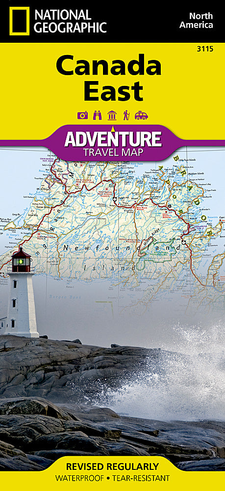 Canada East Adventure Travel Map by National Geographic - Cover