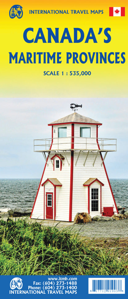 Canada's Maritime Provinces Travel & Reference Map by ITMB - Cover