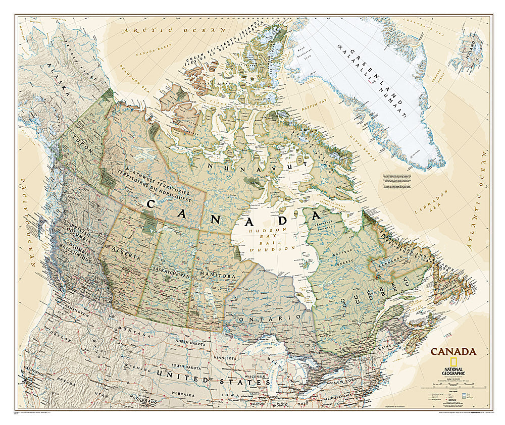 Canada Wall Map - Executive Series- by National Geographic