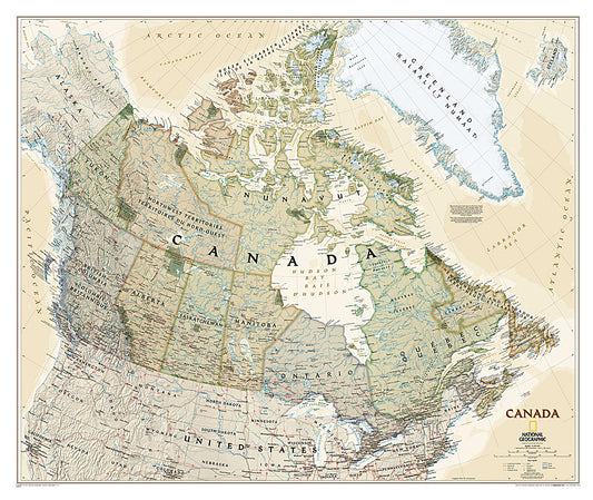 Canada Wall Map - Executive Series- by National Geographic
