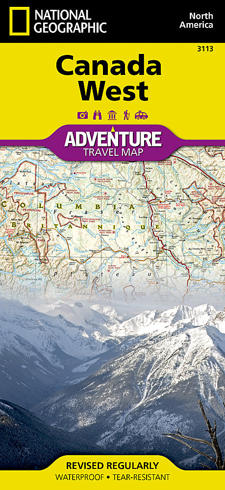 Canada West Adventure Travel Map by National Geographic - Cover