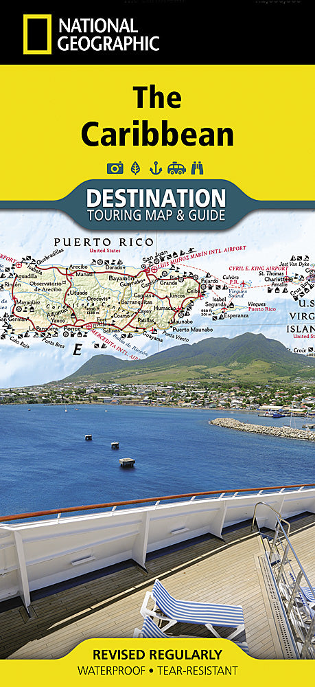 Caribbean Destination Touring Map & Guide by National Geographic - Cover