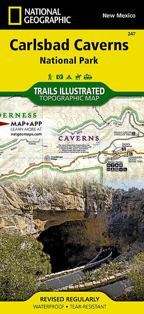 Carlsbad Caverns National Park Trails Illustrated Topographic Map #247 - Cover