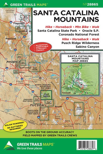 Catalina Mountains Trail Map