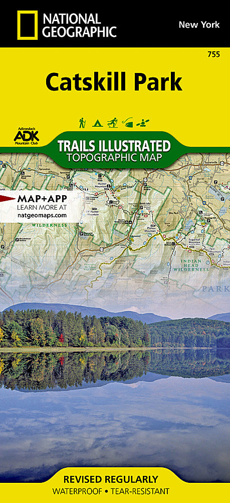 Catskill Park Trails Illustrated Topographic Map #755 - Cover