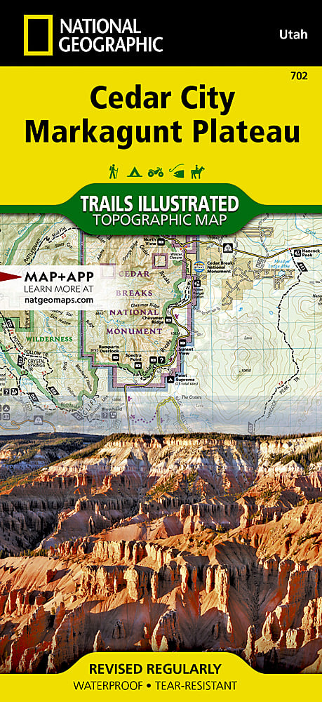 Cedar City & Markagunt Plateau Trails Illustrated Topographic Map #702 - Cover