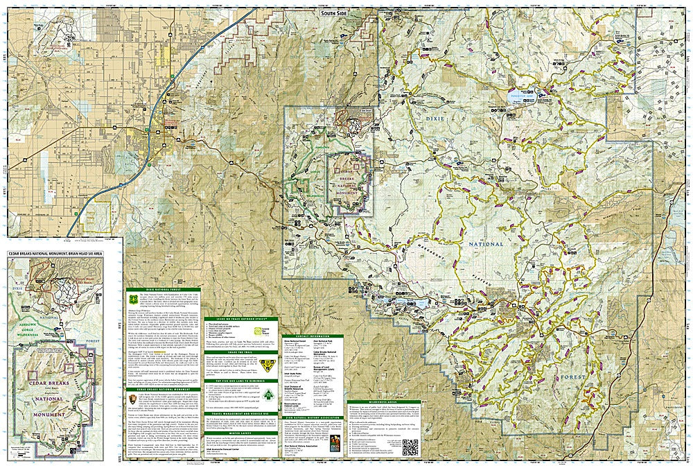 Cedar City & Markagunt Plateau Trails Illustrated Topographic Map #702 - Map Detail