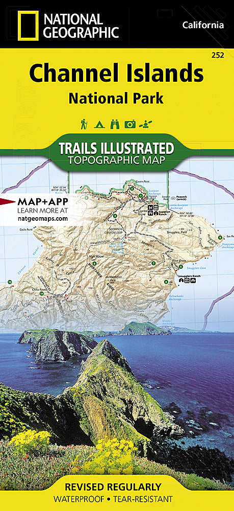Channel Islands National Park Trails Illustrated Topographic Map #252 - Cover
