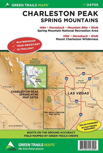 Charleston Peak trail map
