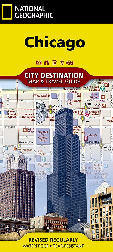 Chicago City Destination Map & Travel Guide by National Geographic - Cover