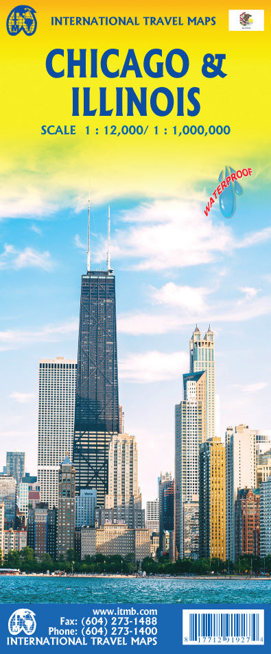 Chicago & Illinois Travel & Reference Map by ITMB - Cover
