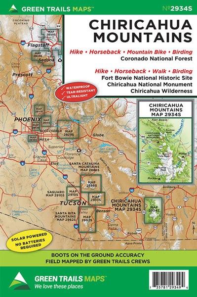 Chiricahua Mountains Trail Map