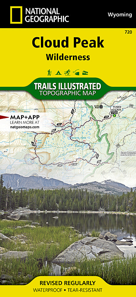 Cloud Peak Wilderness Trails Illustrated Topographic Map #720 - Cover