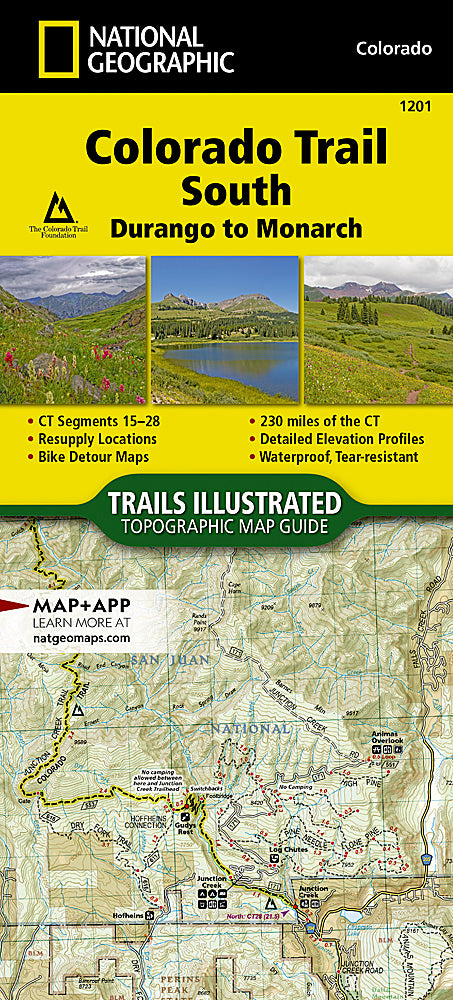 Colorado Trail South Trails Illustrated Topographic Map Booklet #1201 - Cover