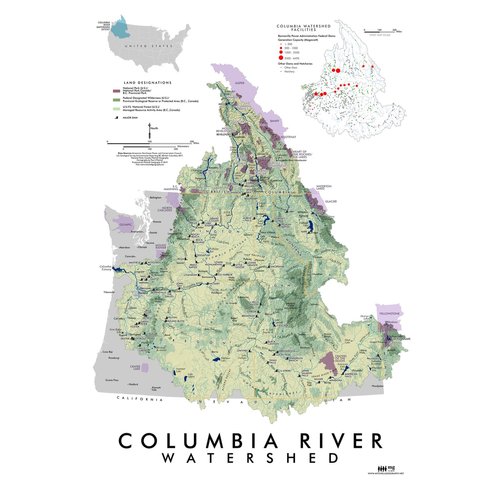 Columbia River Watershed Map