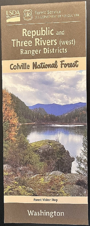 Colville National Forest - Republic & Three Rivers RD's USFS Map ...
