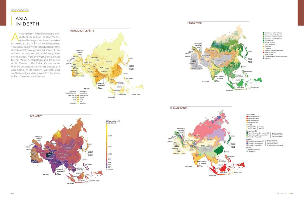 Concise Atlas of the World National Geographic Asia in Depth Example.