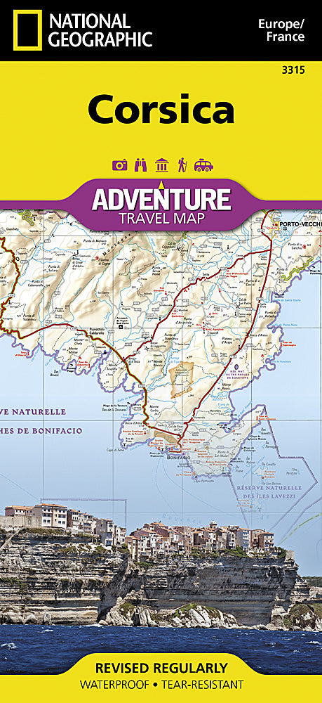 Corsica (France) Adventure Travel Map by National Geographic - Cover