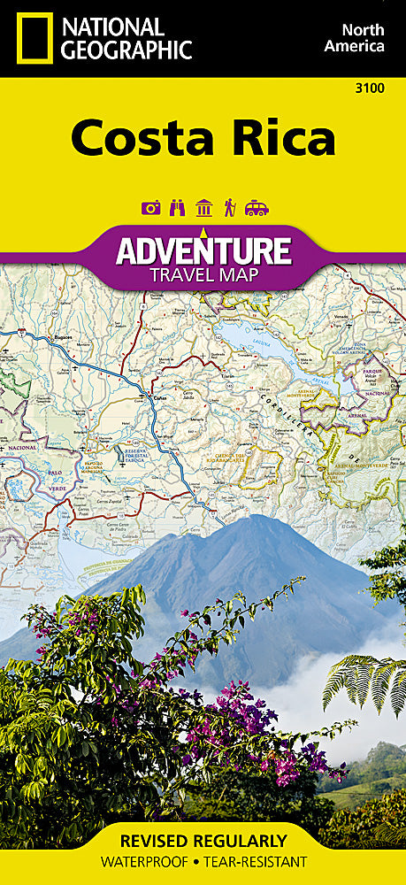 Costa Rica Adventure Travel Map by National Geographic - Cover