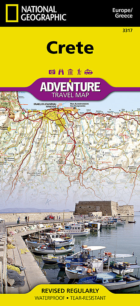 Crete (Greece) Adventure Travel Map by National Geographic - Cover
