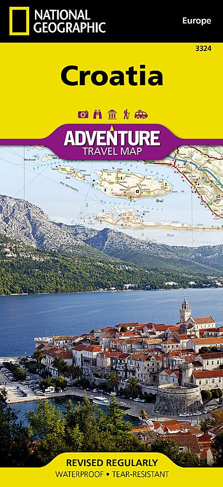 Croatia Adventure Travel Map by National Geographic - Cover
