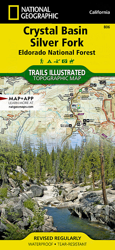 Crystal Basin & Silver Fork Trails Illustrated Topographic Map #806 - Cover