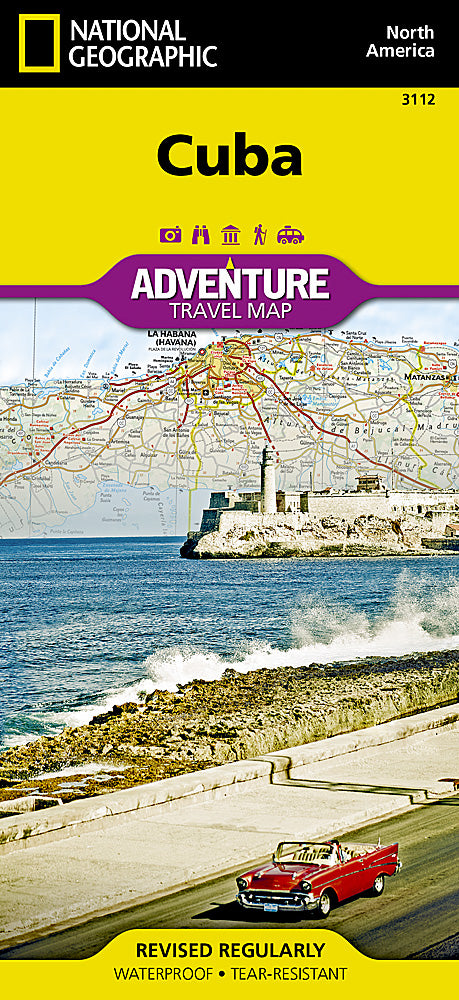 Cuba Adventure Travel Map by National Geographic - Cover