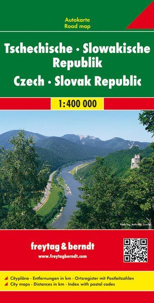 Czech & Slovak Republic Road Map by Freytag & Berndt - Cover