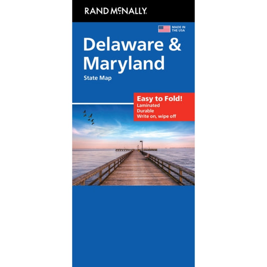 Delaware & Maryland State Highway Laminated Map by Rand McNally (Easy to Fold) - Cover