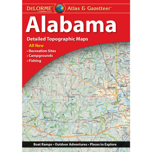 Alabama Topographic Atlas & Gazetteer by DeLorme - Cover