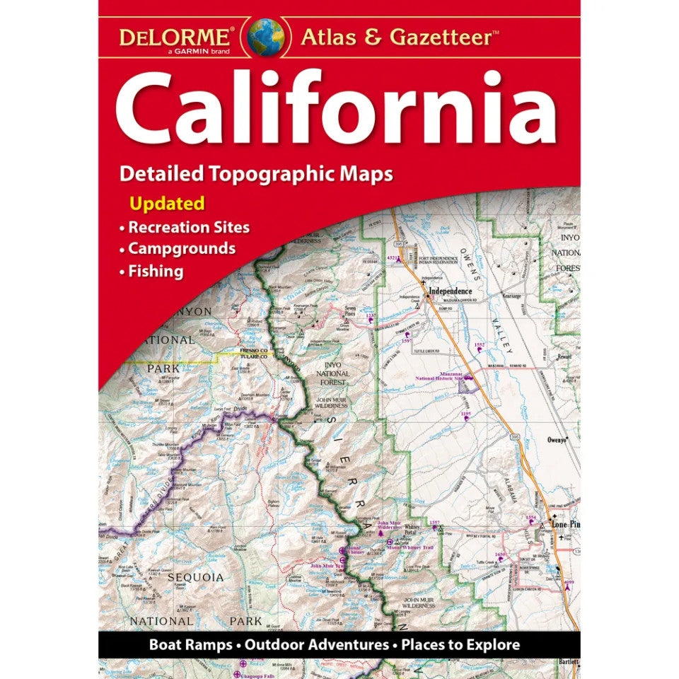 California Topographic Atlas & Gazetteer by DeLorme - Cover