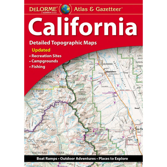 California Topographic Atlas & Gazetteer by DeLorme - Cover