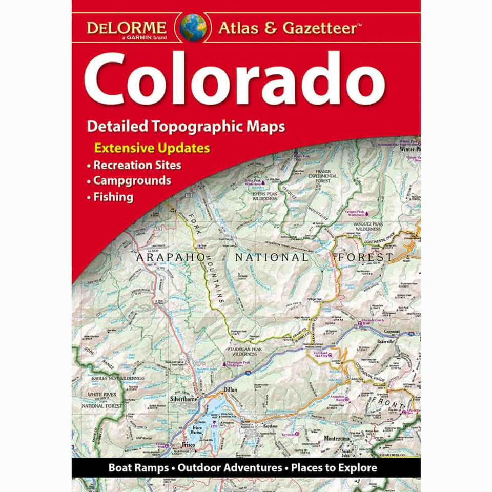 Colorado Topographic Atlas & Gazetteer by DeLorme - Cover