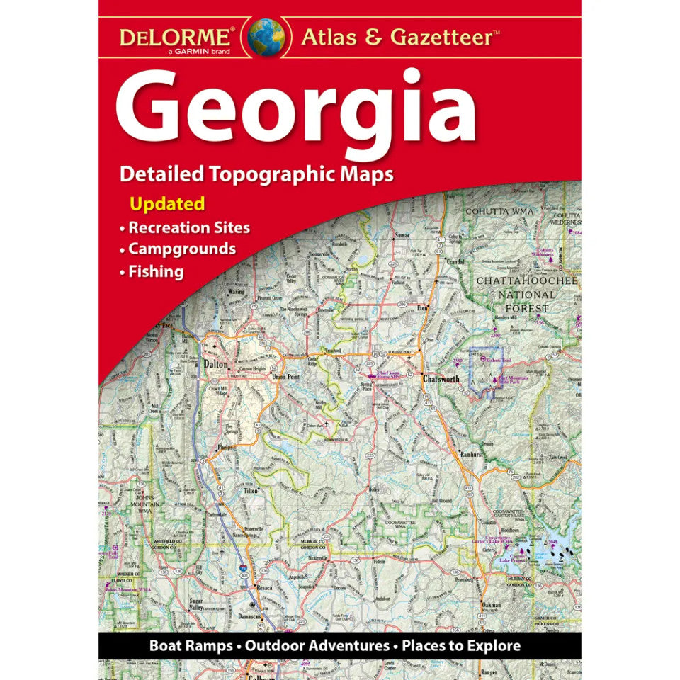 Georgia Topographic Atlas & Gazetteer by DeLorme - Cover