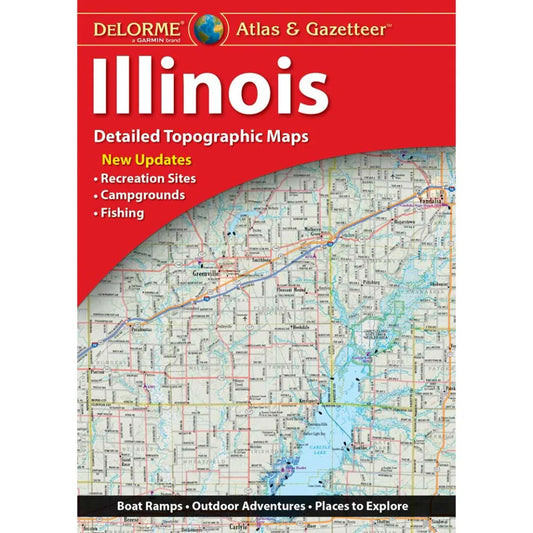 Illinois Topographic Atlas & Gazetteer by DeLorme - Cover