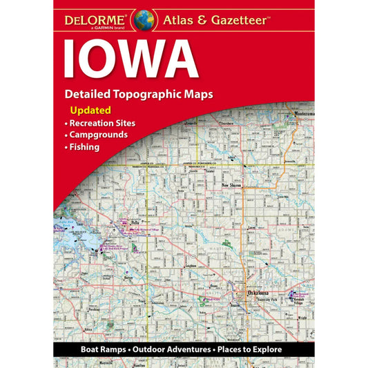 Iowa Topographic Atlas & Gazetteer by DeLorme - Cover