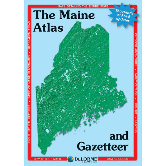 Maine Topographic Atlas & Gazetteer by DeLorme - Cover