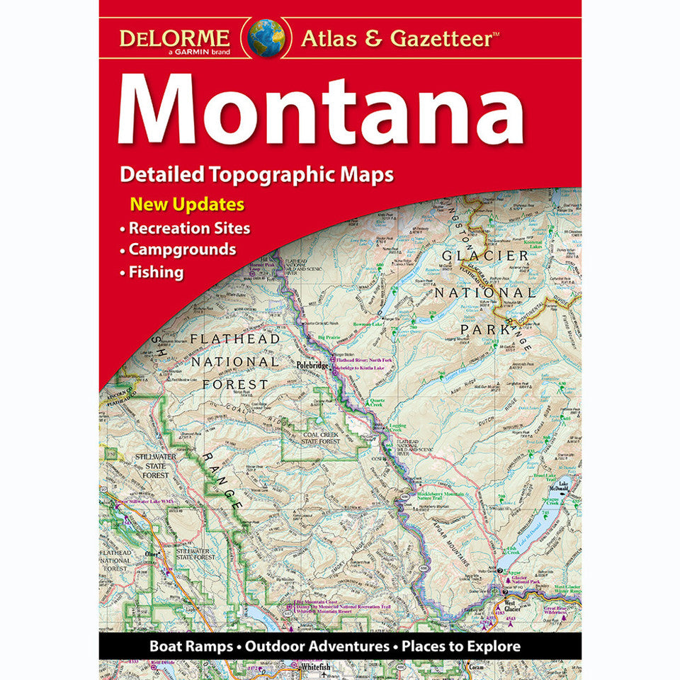 Montana Topographic Atlas & Gazetteer by DeLorme - Cover