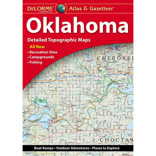 Oklahoma Topographic Atlas & Gazetteer by DeLorme - Cover