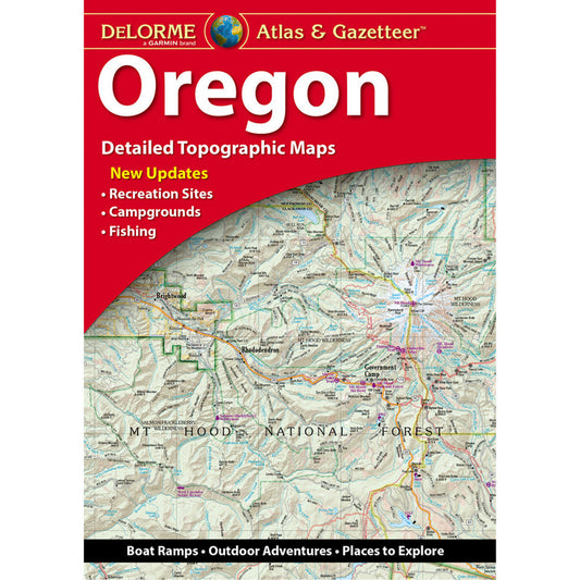 Oregon Topographic Atlas & Gazetteer by DeLorme - Cover