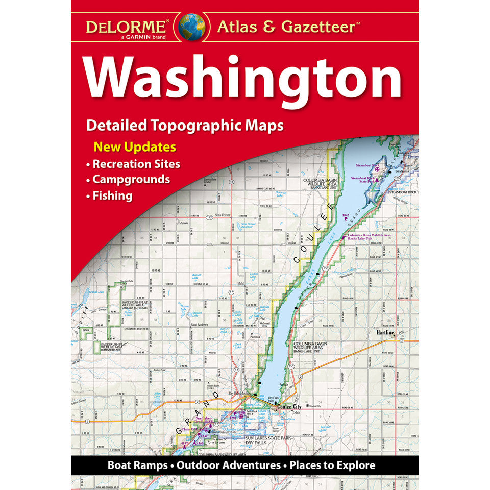 Washington Topographic Atlas & Gazetteer by DeLorme - Cover