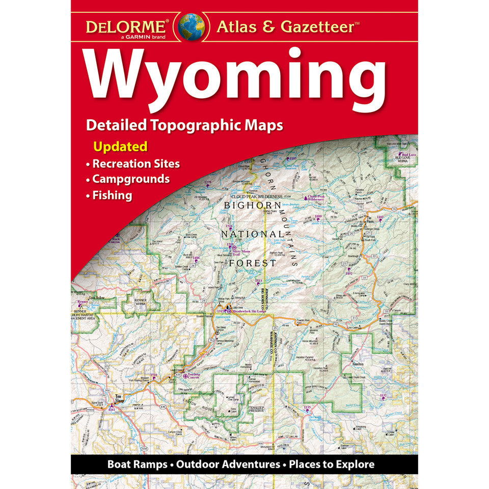 Wyoming Topographic Atlas & Gazetteer by Delorme - Cover