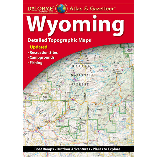 Wyoming Topographic Atlas & Gazetteer by Delorme - Cover