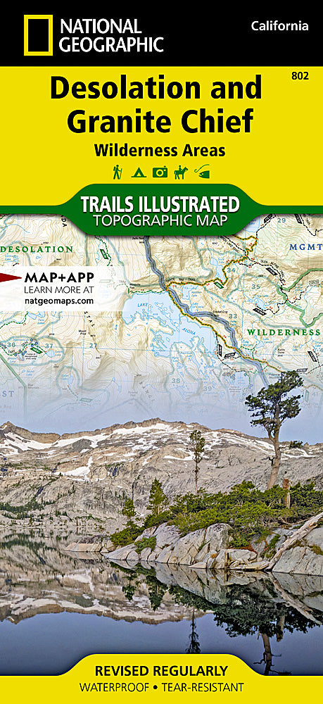 Desolation & Granite Chief Wilderness Areas Trails Illustrated Topographic Map #802 - Cover