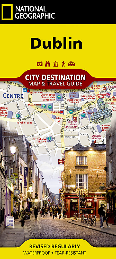Dublin City Destination Map & Travel Guide by National Geographic - Cover