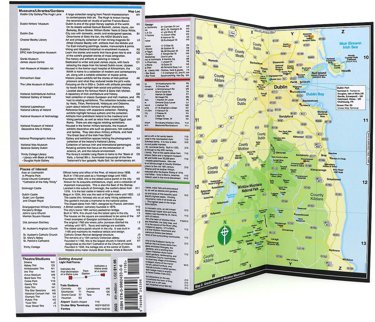 Dublin City Center Street Map by Red Maps - Information Index