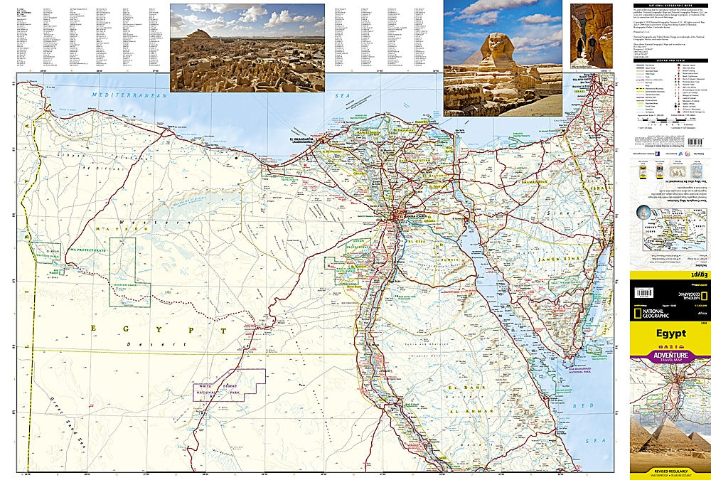 Egypt Adventure Travel Map by National Geographic - Map Detail